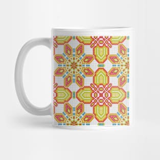 The Faux Cross Stitch Texture Mug